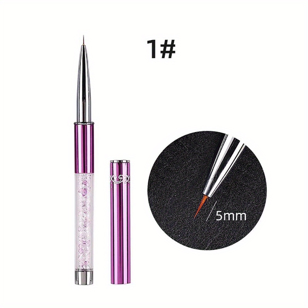 2pcs Nail Art Brush and Pink Nail File Set