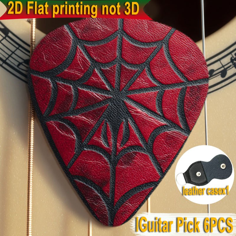 TEMU 6 pz Plettri per Chitarra Compatibili con Chitarre Acustiche - Plettri a e Rossi, Plettri Adatti per Festival Musicali, Regali di , Estate per