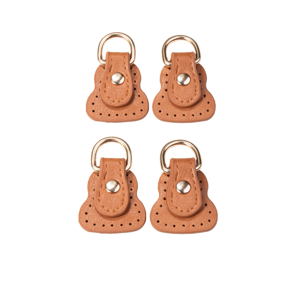 TEMU 4pcs Pu Leather Bag Strap Connectors With D-ring, Snap Closure Hanging Buckles For Handbag Diy Craft