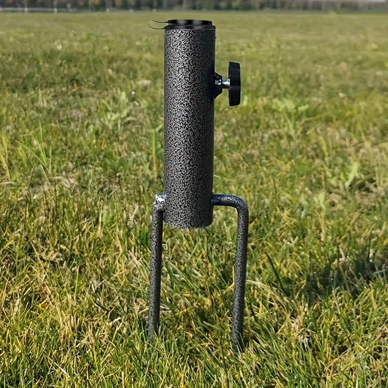 

Metal Ground Anchor Umbrella Stand - A Sturdy Spiral Ground Anchor For Outdoor Fishing And Booth Displays, Portable And Weather-resistant, .