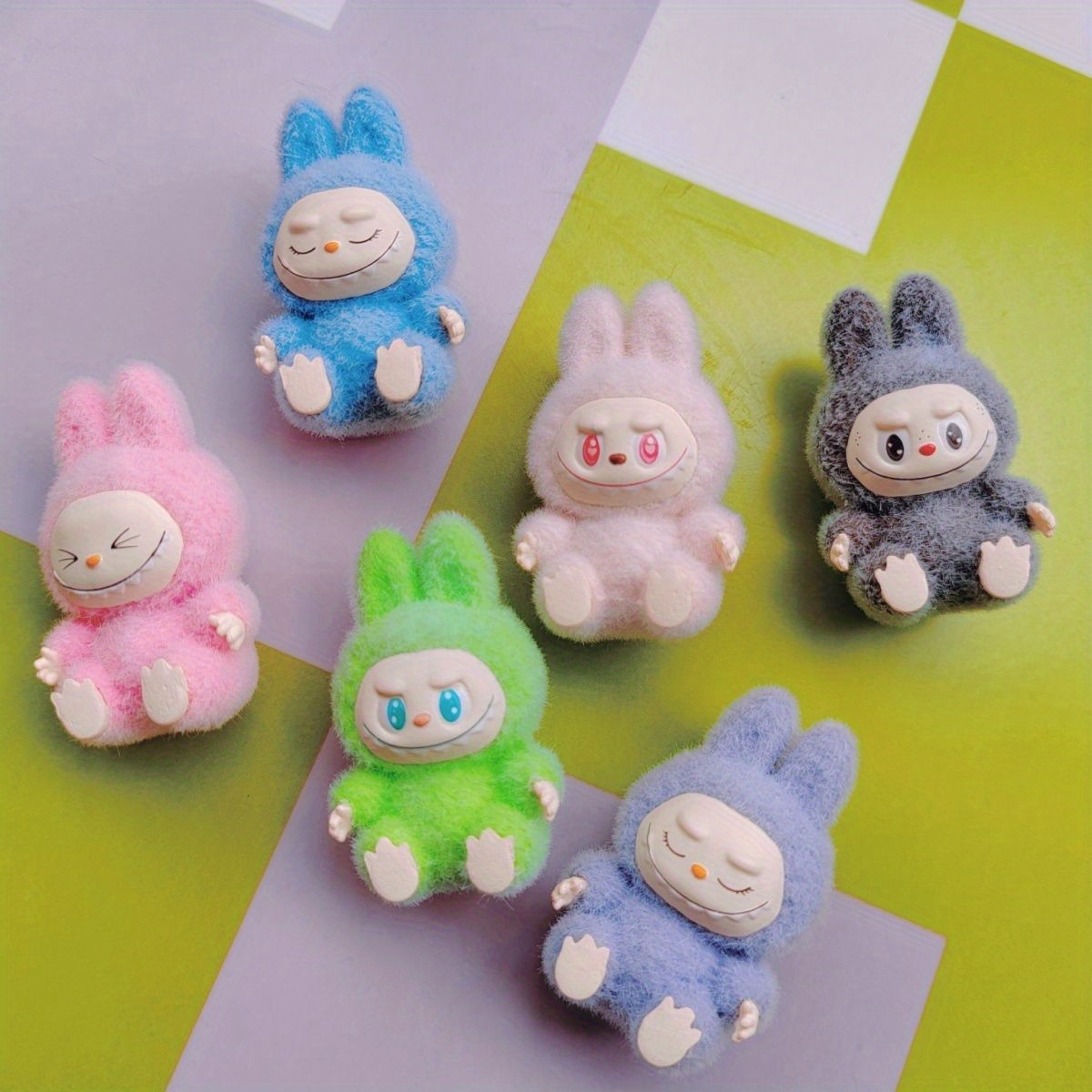 

Labubu Bubble Supermarket Sitting Party 2nd Gen - Adorable & Stylish Mini Plush Figurines, Car & Home Decor, No Power Required, Car Bobblehead Decorations