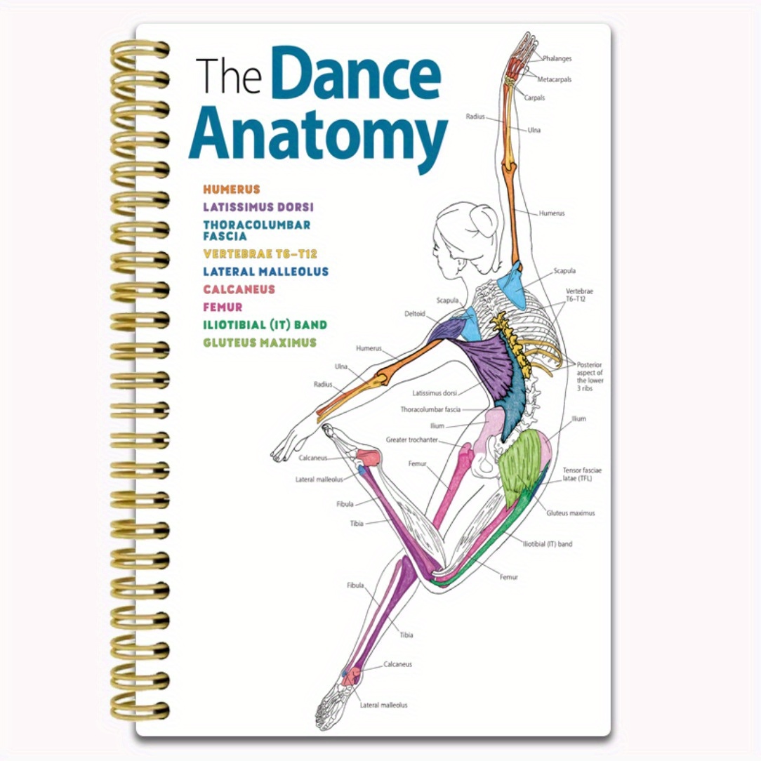 TEMU Un cahier de couverture sur l' de la danse, mesurant 5,5 x 8,3 pouces. Un cahier avec une couverture de guide sur , la fonction et , 50 pages ,