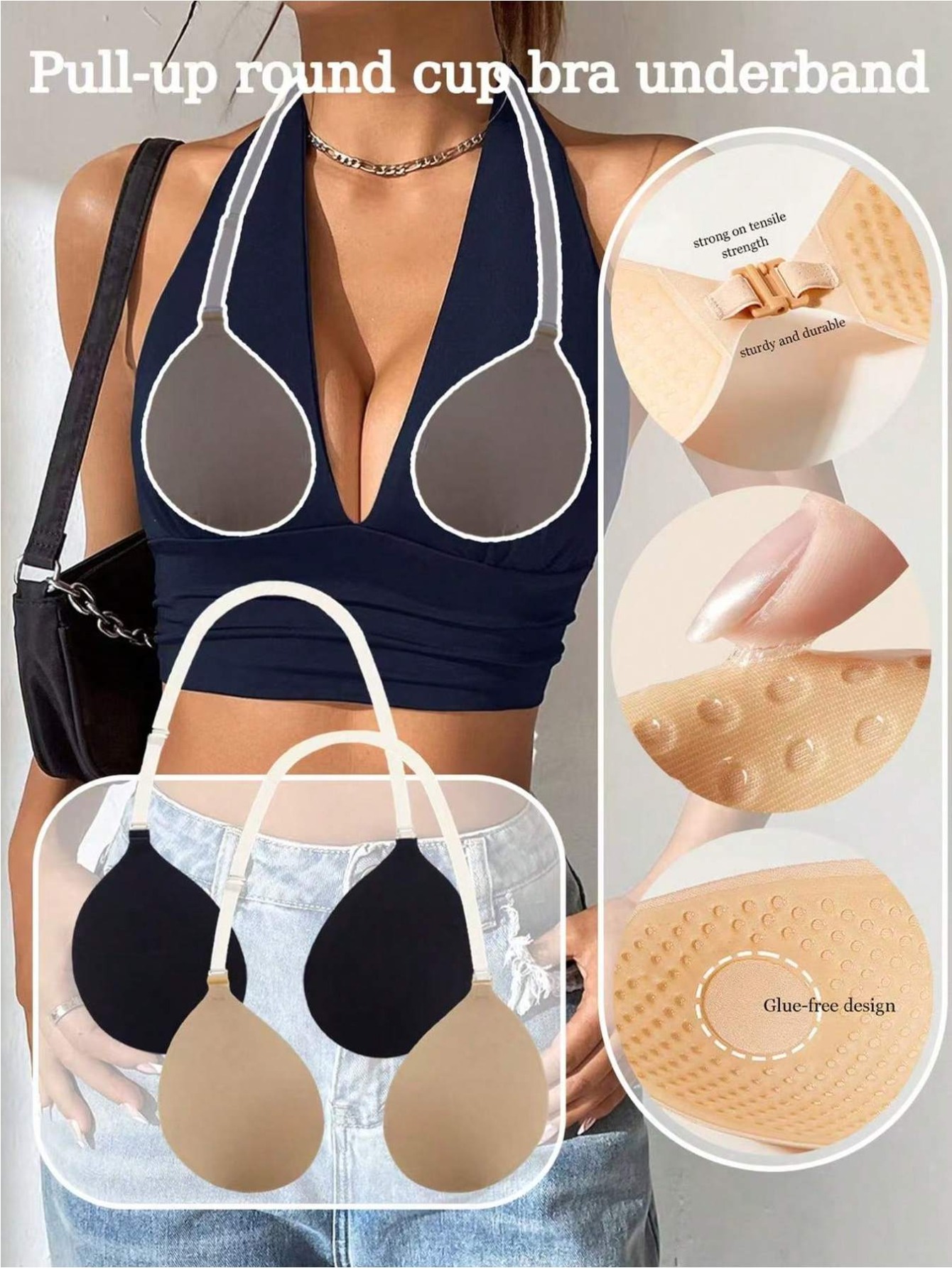 push up bra for backless dress sold on Temu Australia