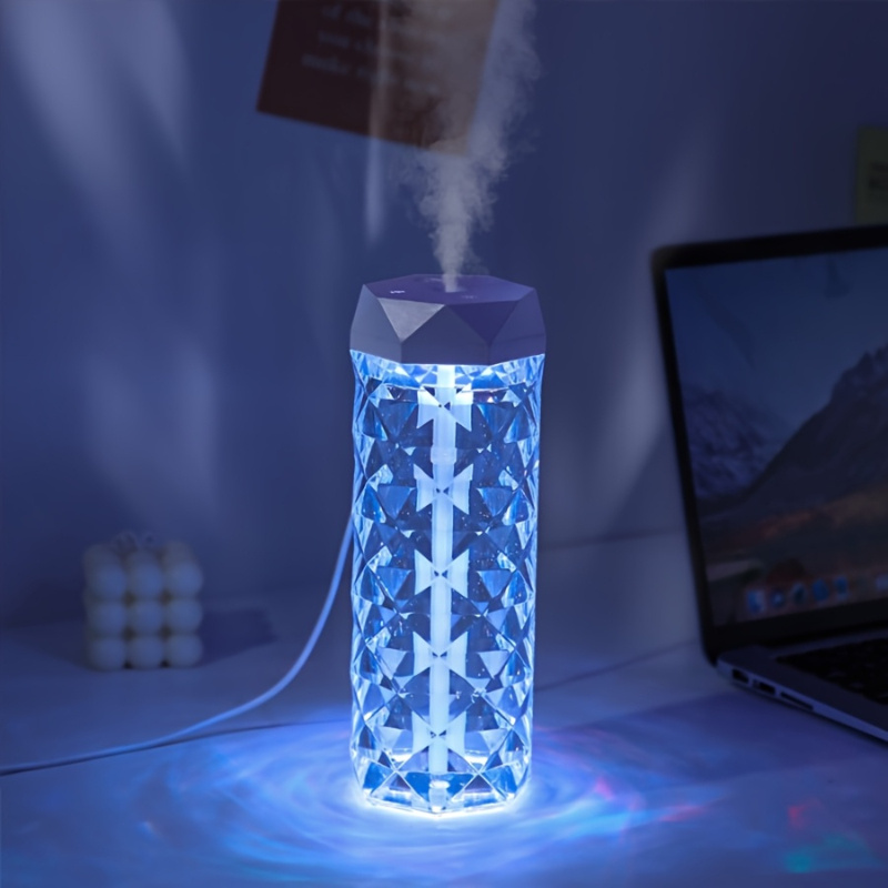 

33.81oz Crystal Humidifier With Usb Night Light And Desk Lamp-aromatherapy Purifier For Home, Office, Bedroom, Classroom-perfect Gift For Halloween, Christmas,