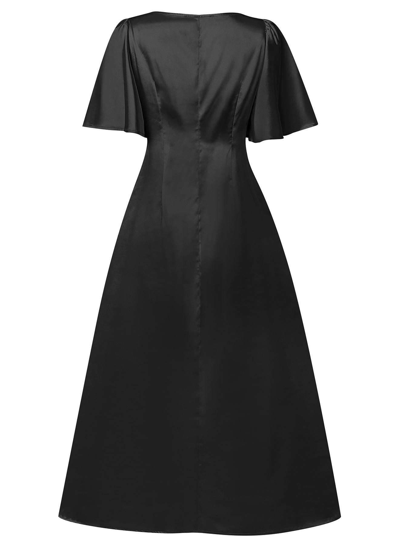 casual night party dresses for ladies plus size women evening ruffle half okk_length:MIDI