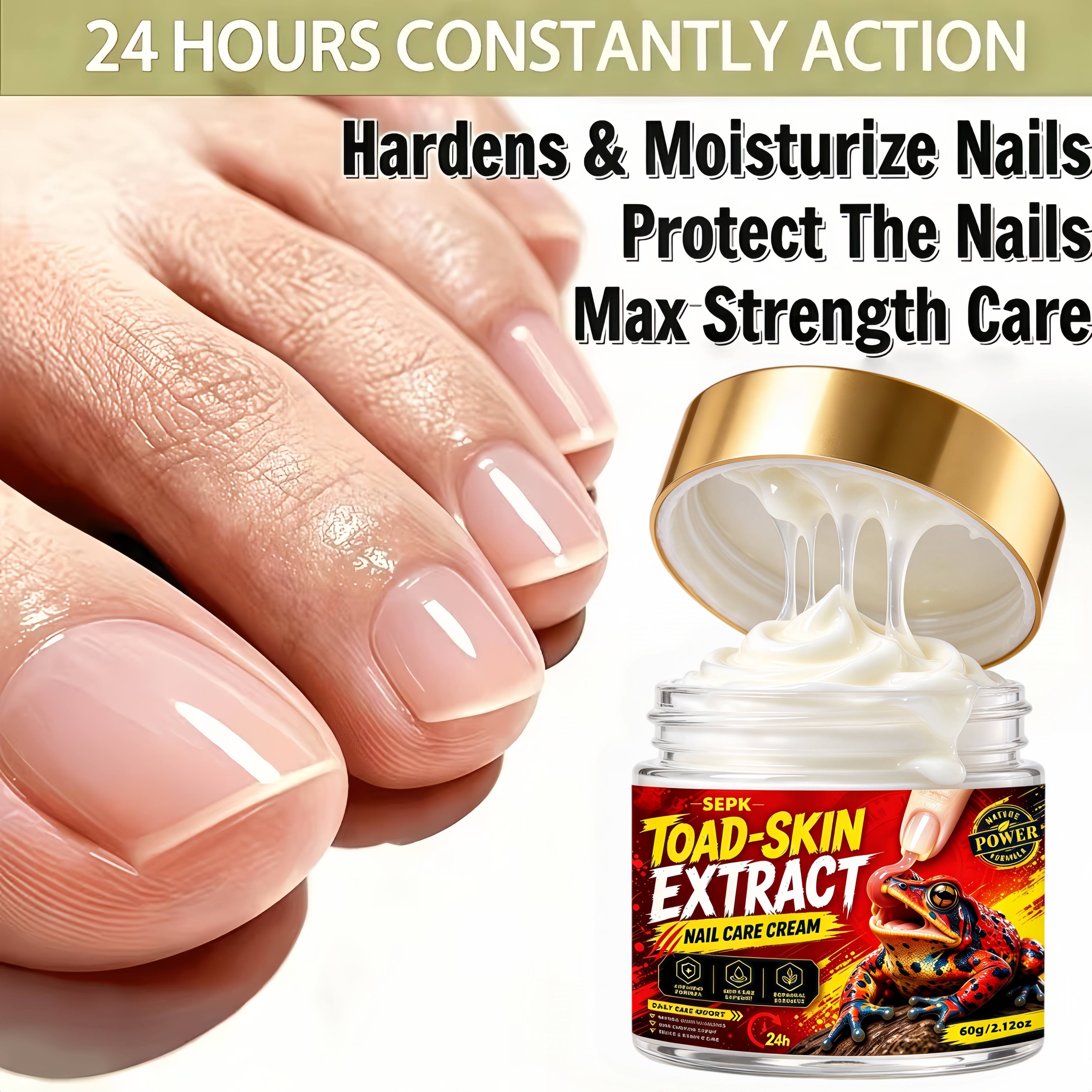 Image of Toad Skin Extract Nail Serum Suitable For All - Instant Formula For Thinning, Damaged Nails & Toenails/fingernails Care, Results In 3 Days, Daily For & Nail Thickening Solution