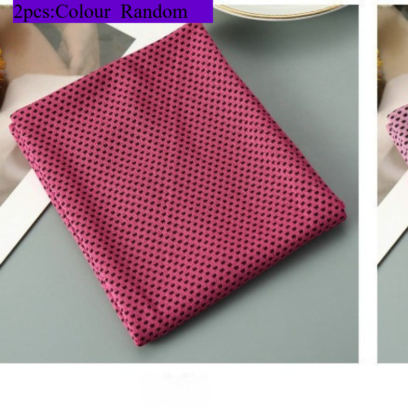 TEMU 2pcs Random -drying Cold Towel, Cold Towel, Multi-functional Outdoor Cooling Quick-cooling Sweat Towel