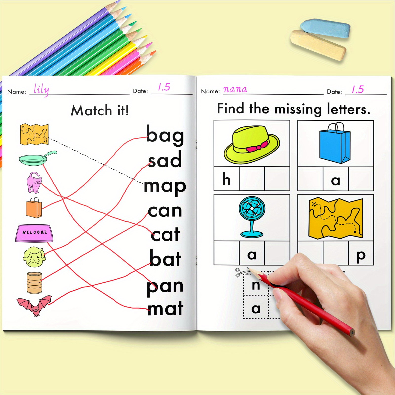 Color Your Words: A Fun and Interactive Workbook for Kids to Practice Writing and Build Vocabulary