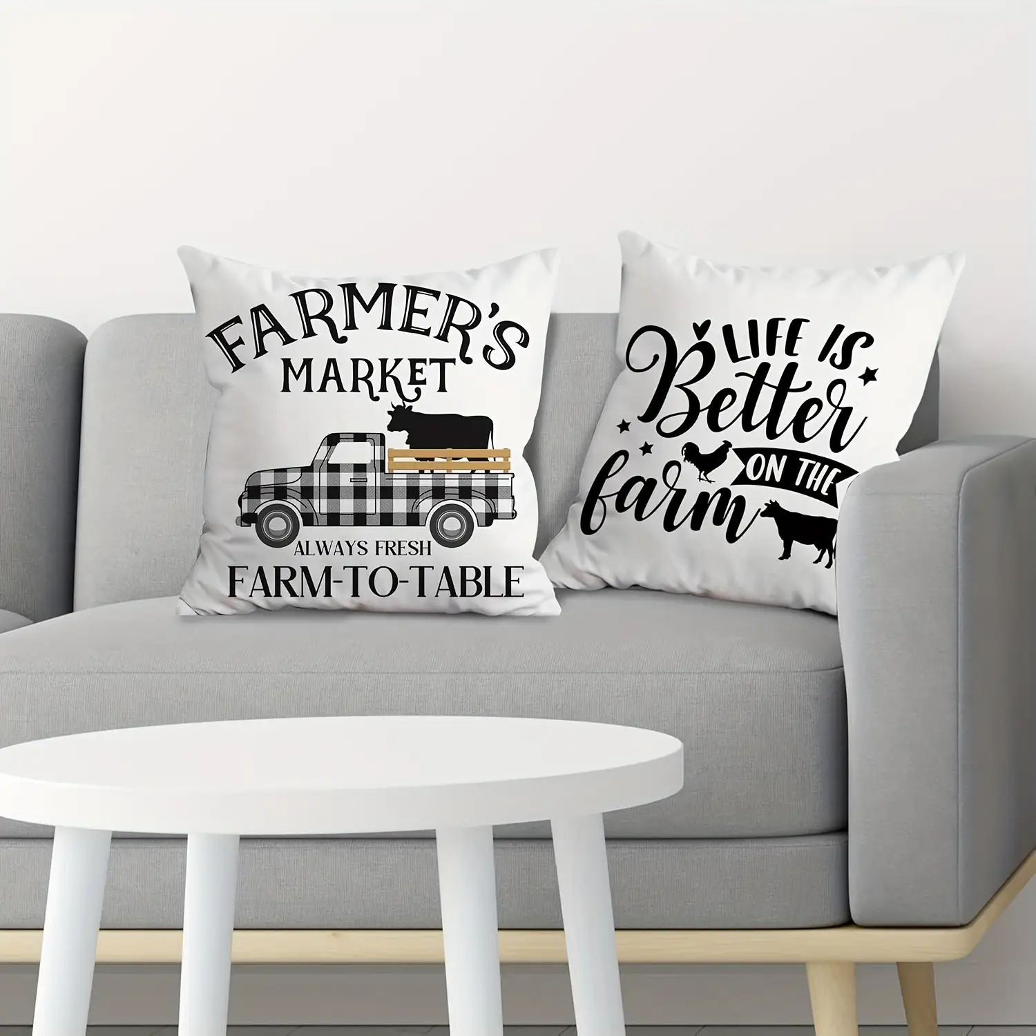 four black and   style pillowcase set soft pillowcases double sided print size 18inchx18inch inch suitable for home decoration living room sofa car and bedroom outdoor courtyard alan artificial gemstone Product details 3