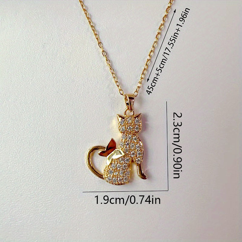 Shining Cat Creative Necklace for Women — Party Gift