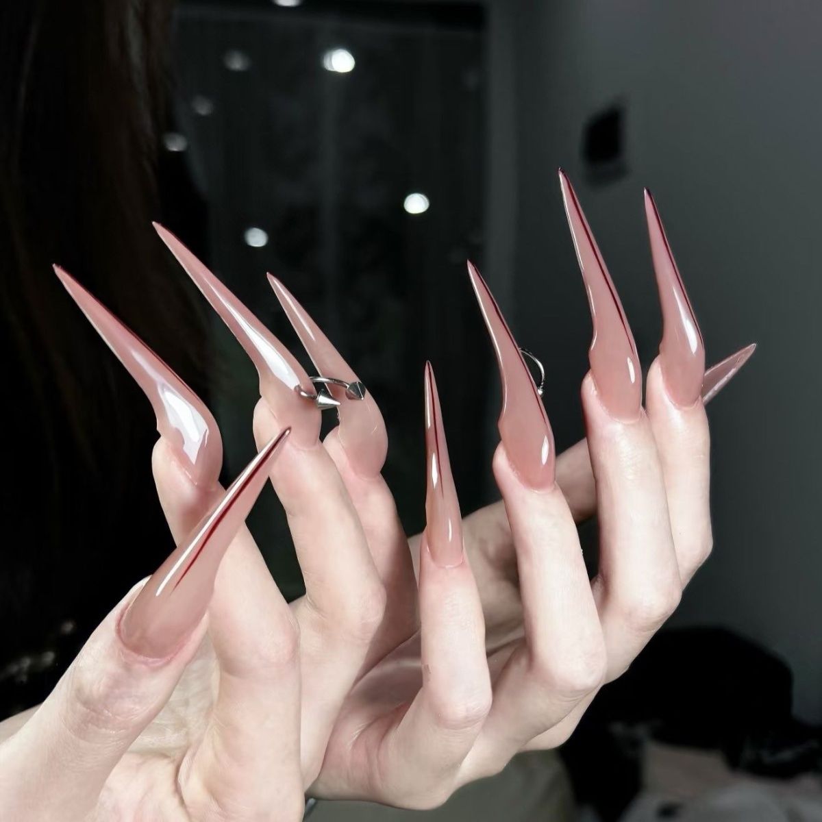 Handmade Press-on Nails, Durable And Long-lasting Nail Polish, Handmade Finished Products, Wearing Nail Art Tablets, Long Dragon Claws, Animal Armor, And Dragon Claws With Bubbles/suitable In 899