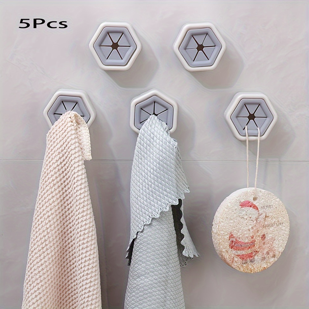 pack modern creative hexagon towel hooks wall mounted no Temu