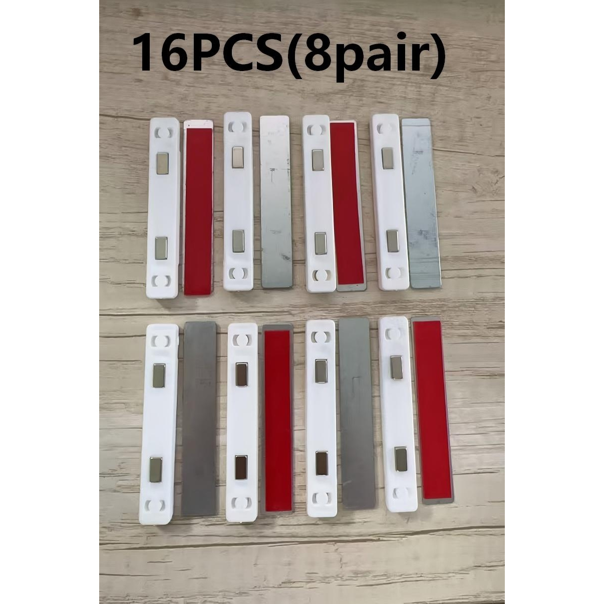 E-shop 16 Stück/8 Stück Magnetleisten für Fliegengitterfenster, starke Klebe-Fenstererweiterungen mit magnetischen Befestigungsklammern für