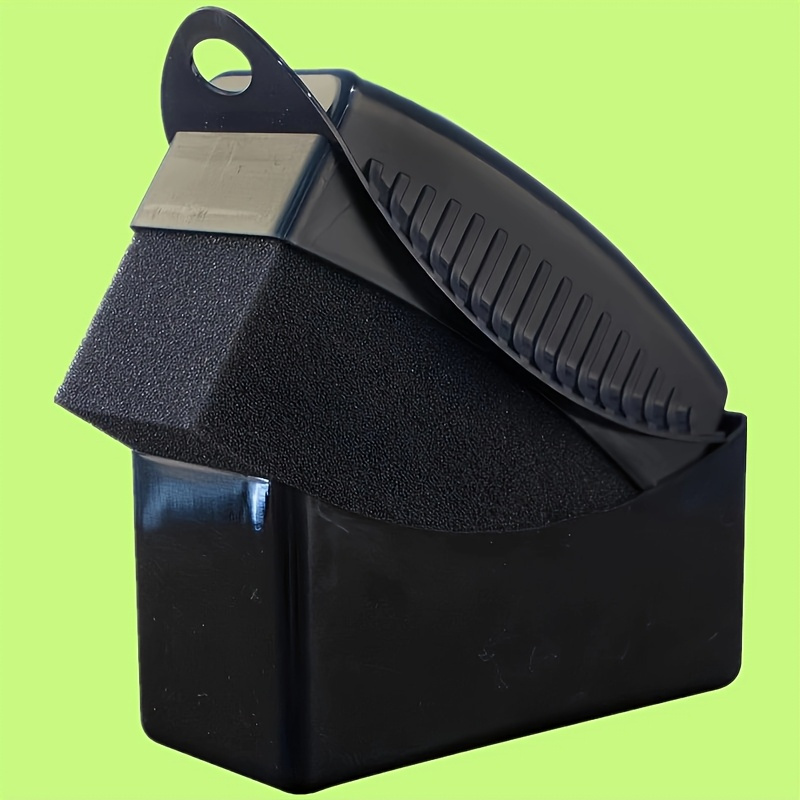 1pc Wheel Brush Waxing Cleaning Tool With Lid Tire Polishing Sponge Brush, Edges And Corners - Pp Material