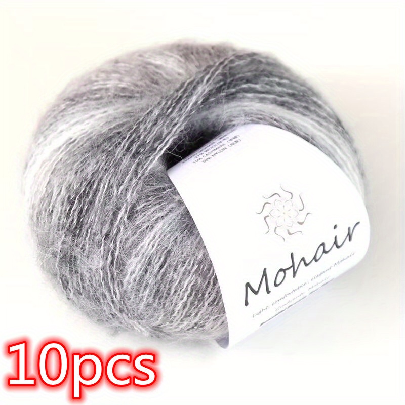 10pcs Of New Gradient Yarn, Perfect For Hand Knitting Candy-colored Scarves, Sweaters, Hats, Coats, And Crafts, Weighing 250g