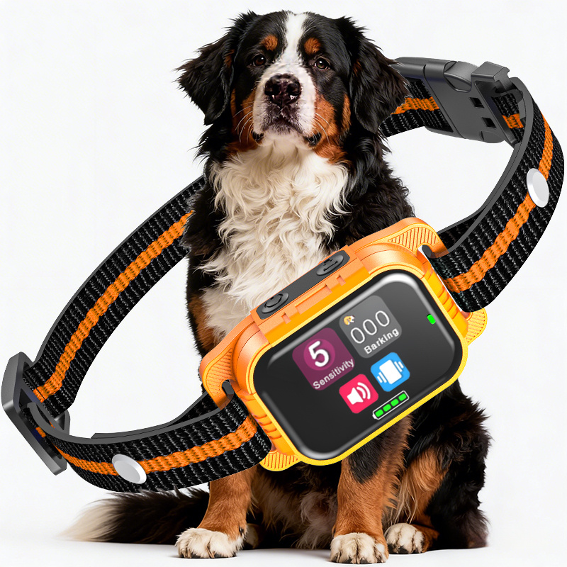 TEMU Dog Bark Collar For Small Medium Large Dogs, Smart Automatic Bark Control Collar To Stop Excessive Barking, And Vibration Modes, 5 Adjustable