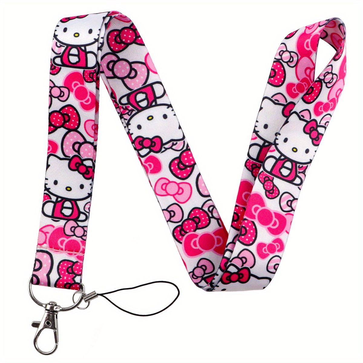 Image of Lanyard Keychain Id Credit Card Cover Pass Mobile Phone Charm Neck Straps Badge Holder Key Holder Accessories