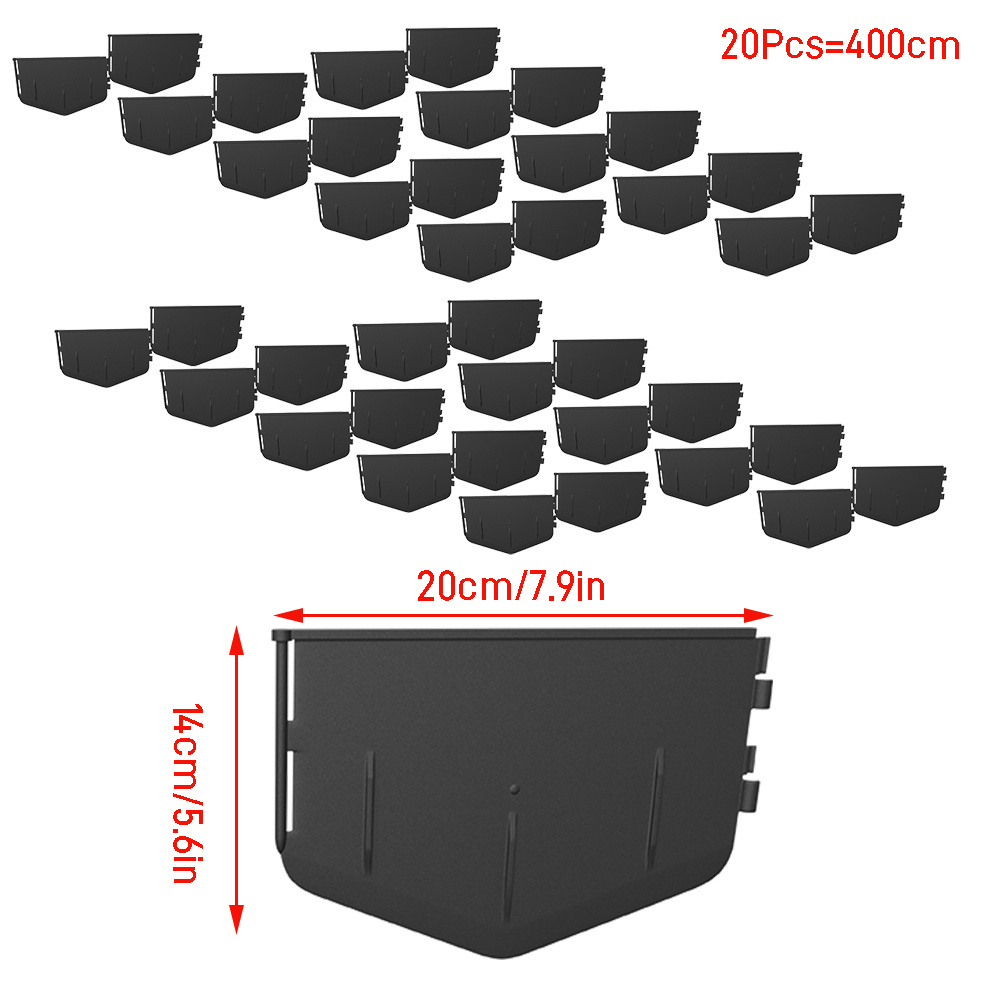 [3d] Flexible Plastic Lawn Edging, Easy-to-install Flower Bed Border, Ground Edging - Garden Edging & Border For Lawns And Flower Beds, 20/50pcs (4m/10m)