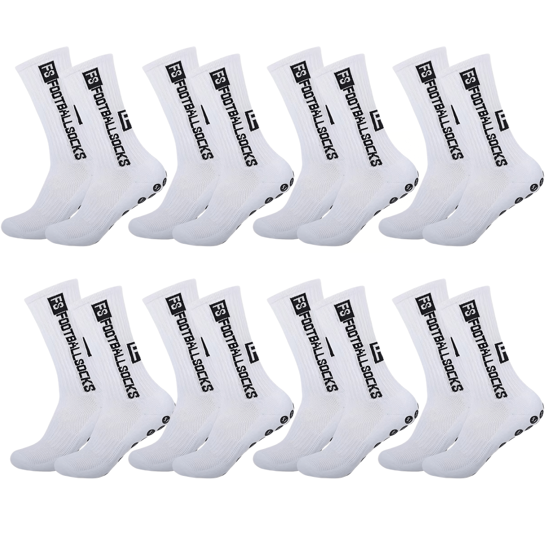 TEMU 4/8 paires de chaussettes de sport unisexes antichoc pour l'extérieur avec poignée en caoutchouc, chaussettes de randonnée et de course,
