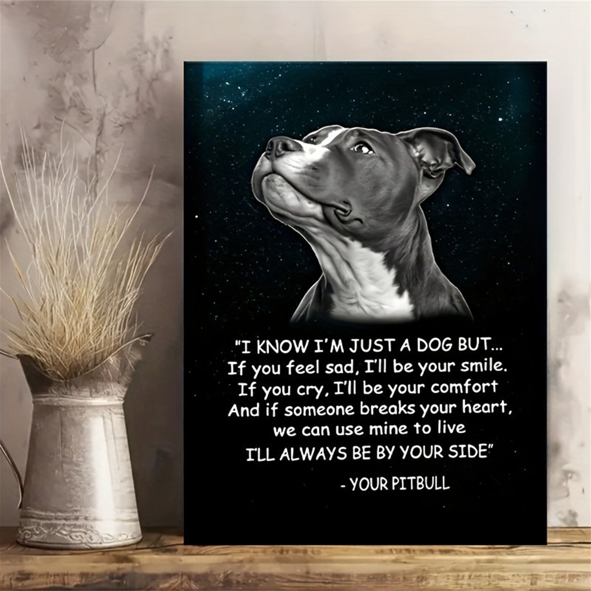 

Decor 1pc Canvas Art Print, 12x16 , Inspirational Dog Decor For , , , Bathroom, , - And