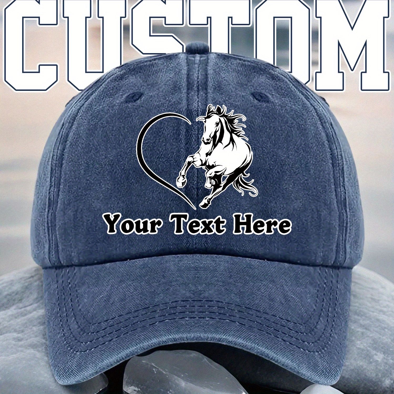 Gorra de beisbol caballo saltando