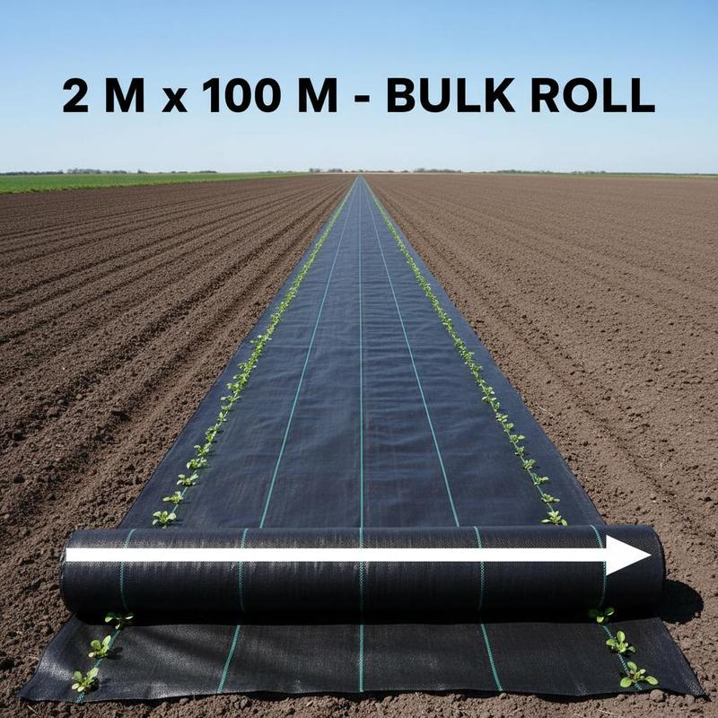 TEMU Película Anti-Malezas Negra 2X100 M de PP para Jardines, y , con Resistencia UV y Impermeable para la Prevención de Malezas