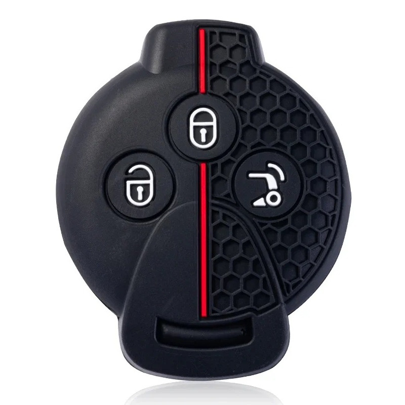 Silicone Car Key Cover For Smart 451 Chiave K Forfour Accessories