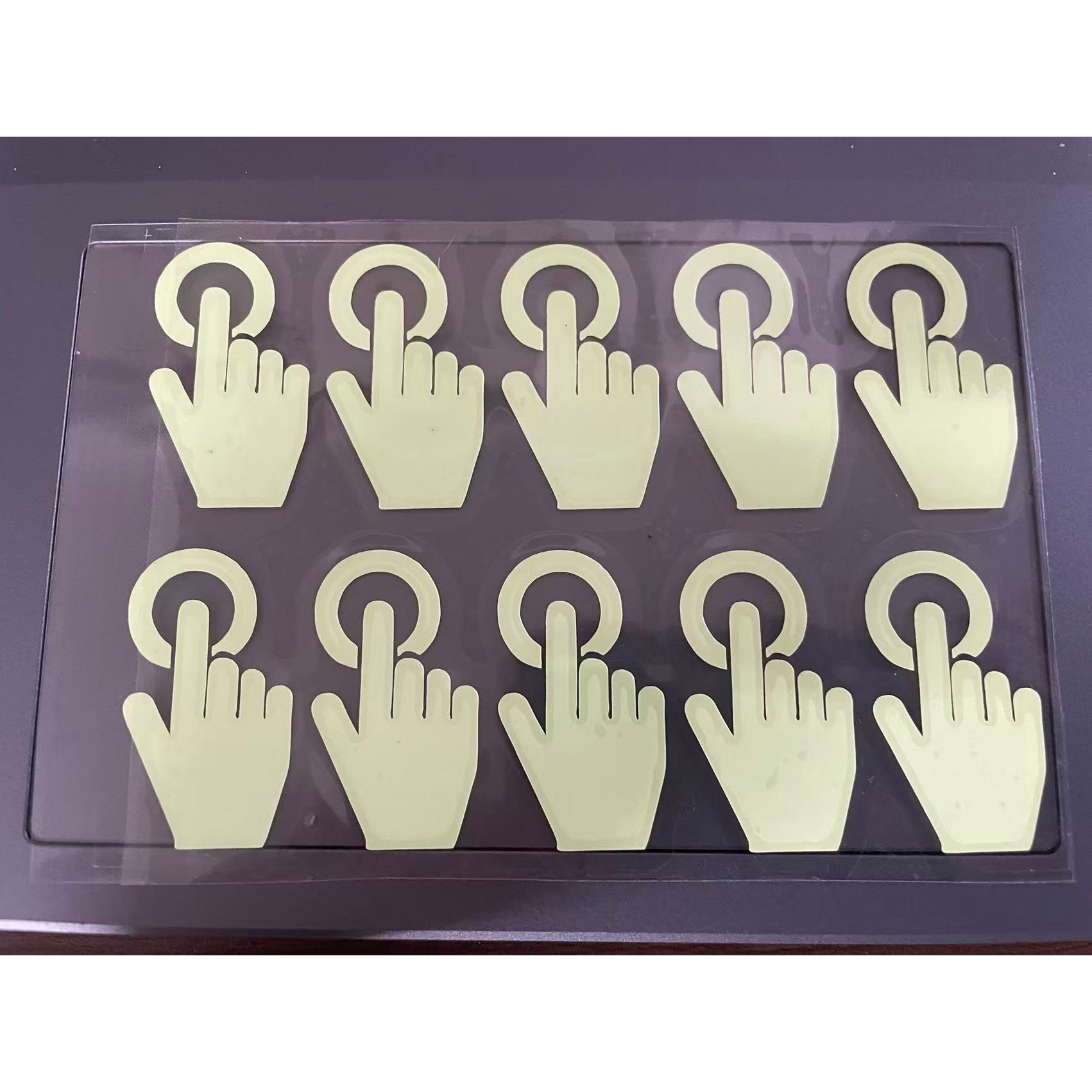 Image of 5pcs/10pcs Pack Indicator Button Luminous Sticker, Luminous Wall Sticker, Home Decoration, Luminous Sticker, Sticker