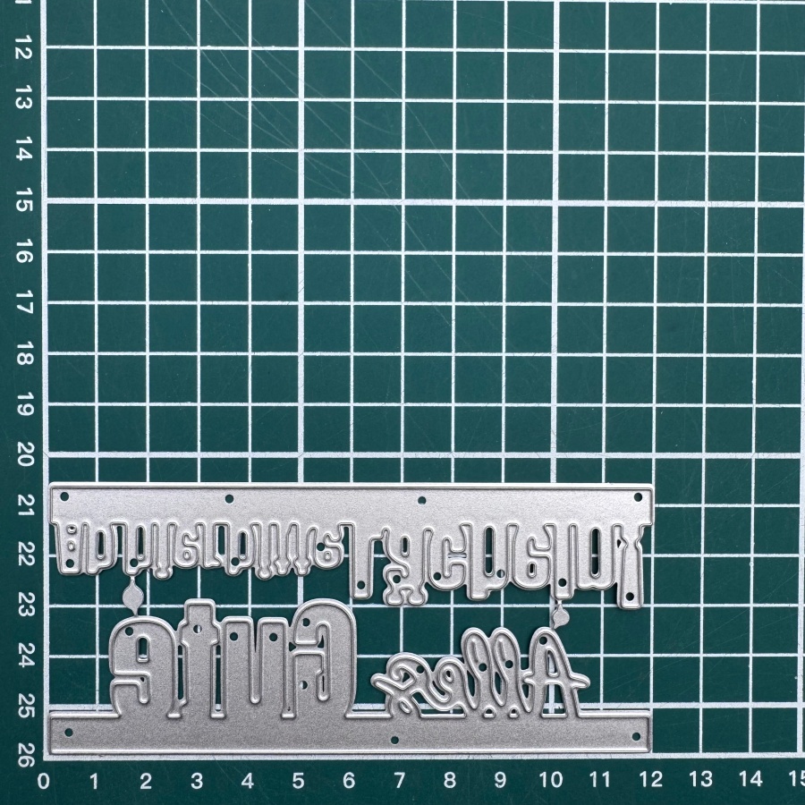Image of New Arrival German Letter "ab Alles Gute" Cutting Dies For Diy Scrapbooking, Card Making, Stencils, And Photo Albums