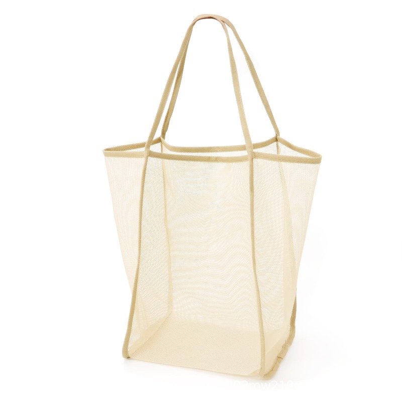 TEMU 1pc Transparent Mesh Single-shoulder Crossbody Bag, Shoulder Bag, Beach Bag, Fashionable Lightweight Large-capacity Versatile Shopping Tote Bag,