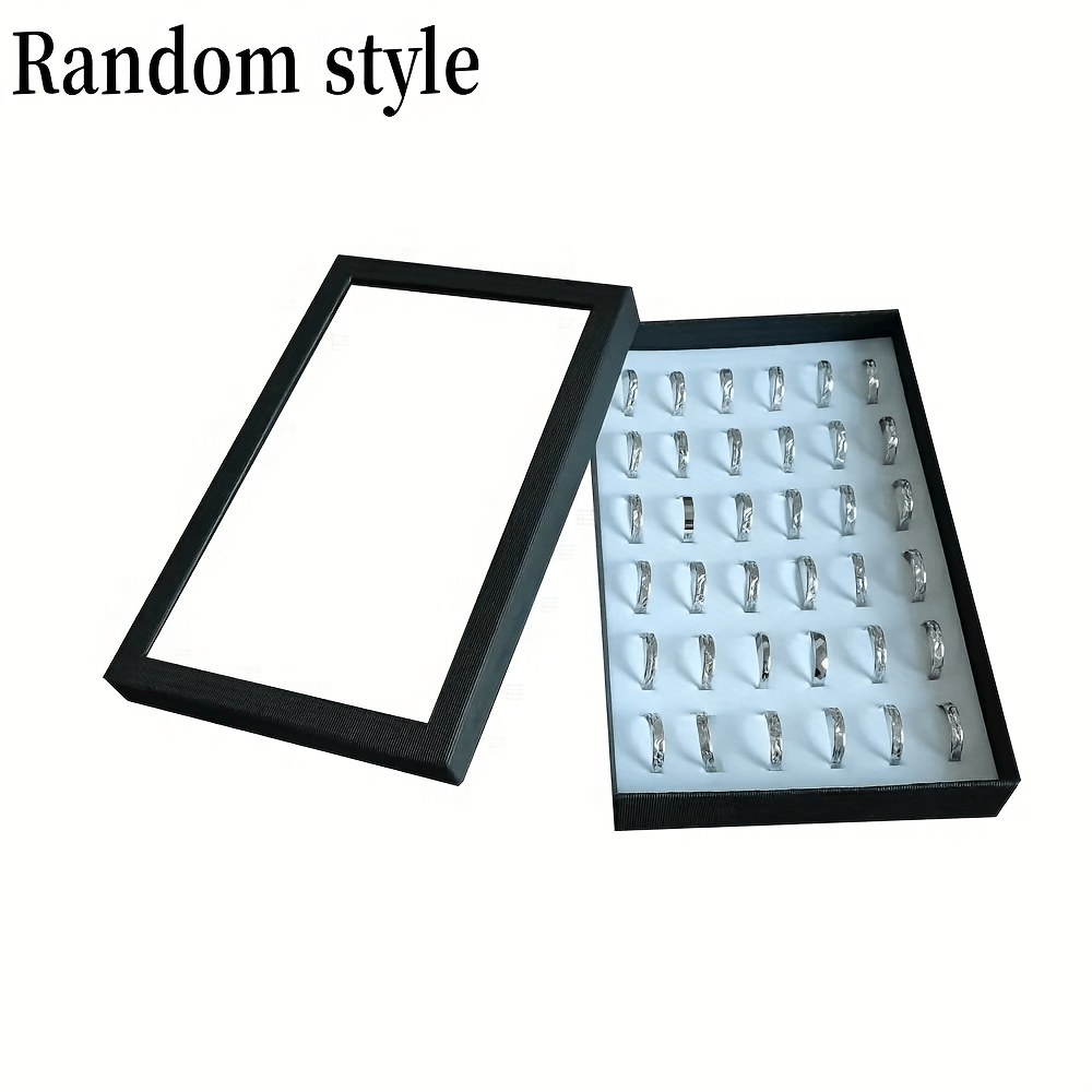 TEMU Random Plastic Desktop Ring Display Box – Dust-proof Ring And Jewelry Storage Box, Hanging Jewelry Organizer, Jewelry Case, Jewelry Boxes