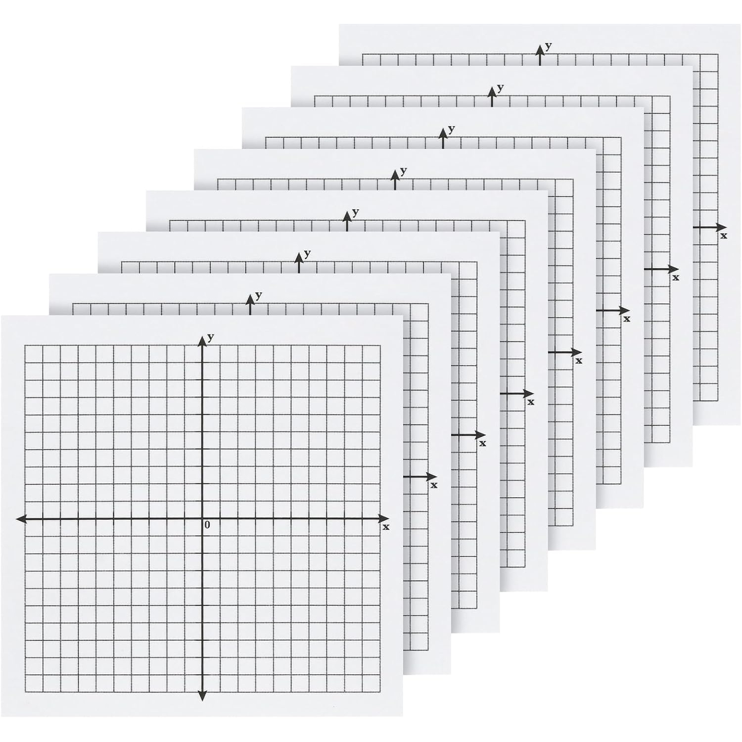 TEMU Sticky Notes, 8 Pads, 3x3 Inch, Paper Sticky Notes, Grid Sticky Notes, Plane Sticky Notes For Office School Math Supplies
