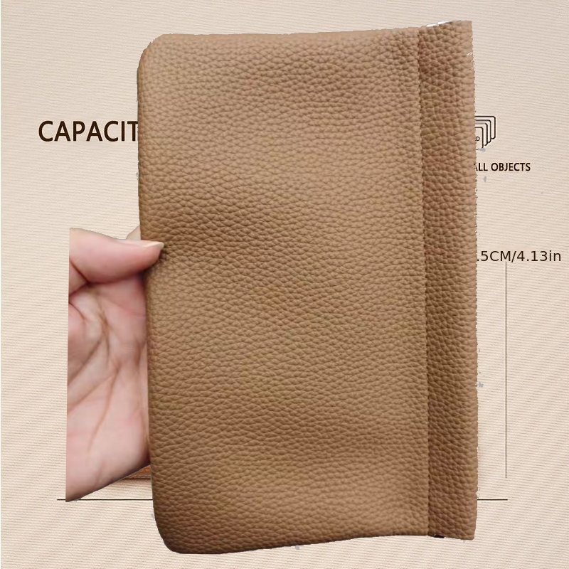 TEMU Automatic Sealing Pu Material Vintage Long Wallet With Automatic Closure, Large Bill And Small Coin Storage Pouch, Snap Closure Coin Purse