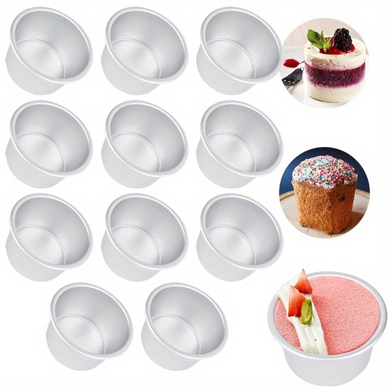 12pcs aluminum baking cake molds non stick cupcake pans Temu Germany
