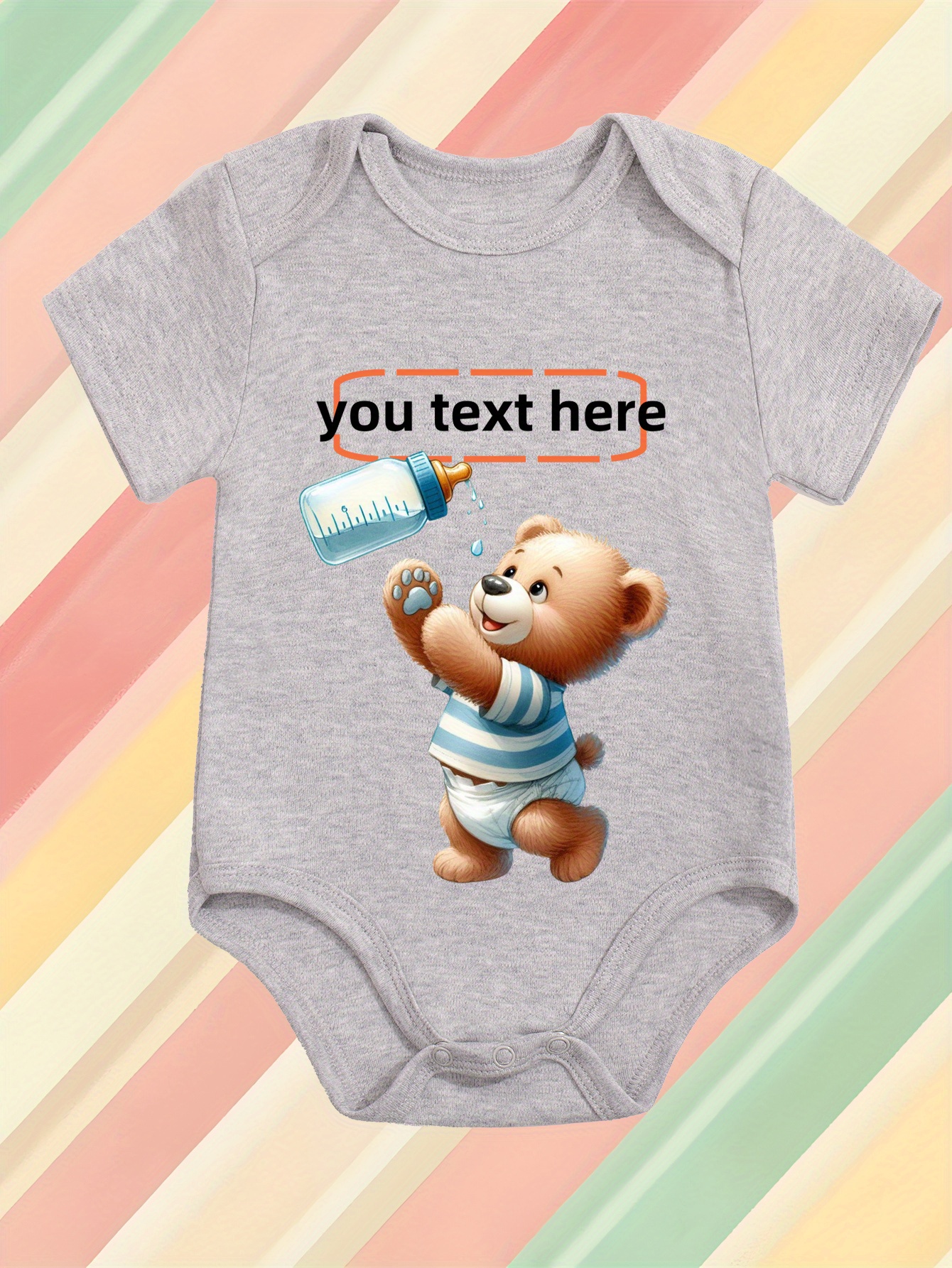 Newborn Baby Boy Onesie Cute Custom Baby Onesies {Custom Text}Baby