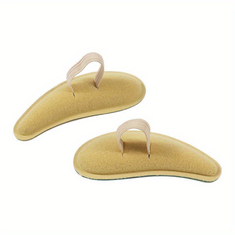 Image of Set Of 2 Soft Fabric Toe Cushions Featuring Elastic Loops, Designed For And To Avoid Friction And , Use With Heels, Flats, Or Sneakers, Suitable For All Genders