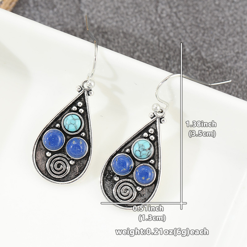 Women's Elegant Synthetic Turquoise Earrings