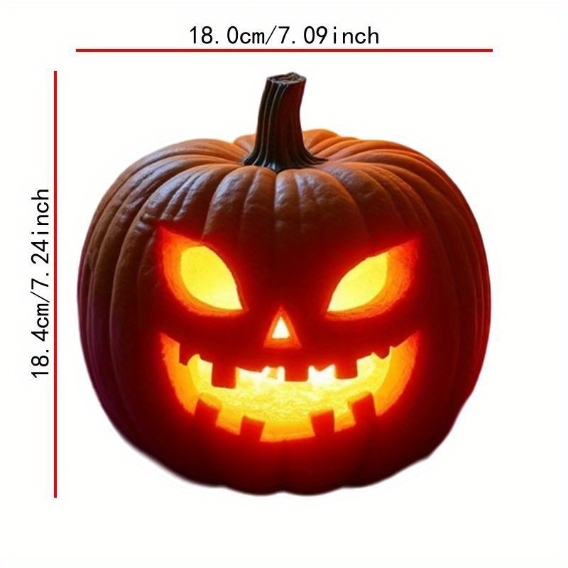 TEMU 3pcs, 6pcs, 9pcs, Halloween Pumpkin And Smoke Pattern - Heat Transfer Patch, Ironable And Washable, Suitable For T-shirts, Jeans, 2d Effect,