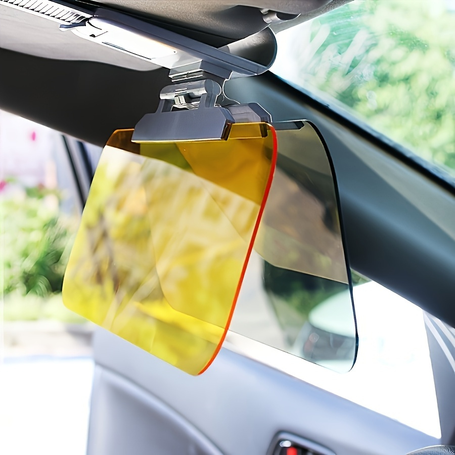 Fit Car Sunshade - Anti-Glare & High Beam Protection, Day/Night Dual-Use, Durable ABS Material, Triangular Design with Suction Cups for Easy Installation, Day Night Driving|Triangular Sunshade|Durable ABS Resin, Sun Visor for Car