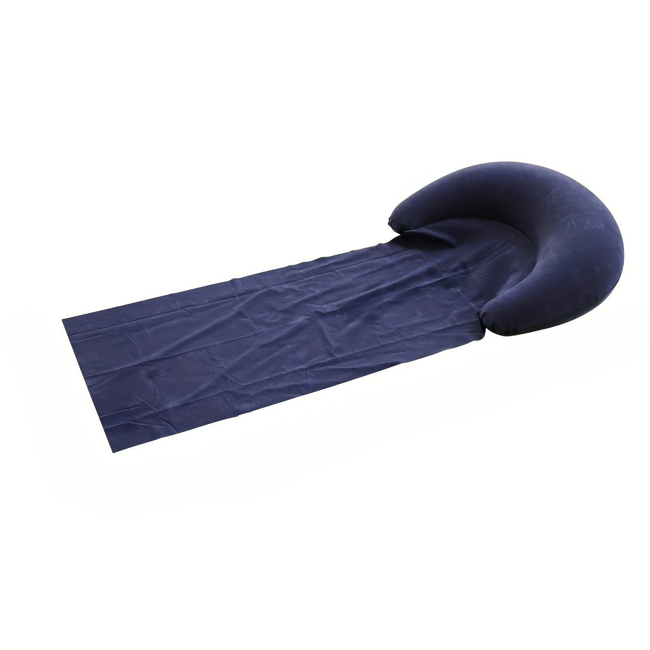 TEMU 1pc Inflatable Beach Mat With Pillow, Anti-stick Sand, Foldable, Portable, And Moisture-proof, Waterproof And Lightweight For , Includes Repair