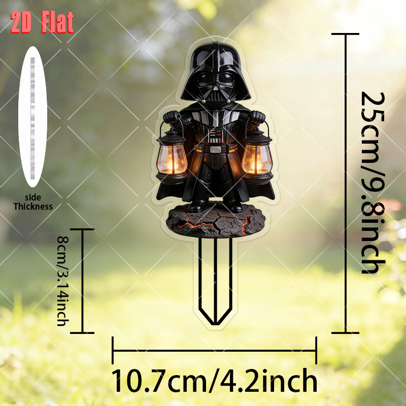 E-shop 2D Flat - 【2D Flat】 2D Flat - [2D Flat] 2D Flat, ., Star Wars Retro Gartenornament, Neue Outdoor-Dekoration, Geeignet für Blumentöpfe,