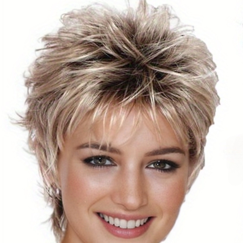 TEMU 1 Geometric Short Hair Wig Role-playing Exquisite Gift Ins French Gift Daily Commuting Party Party To Wear To Send A Family Gift (opp Bag)