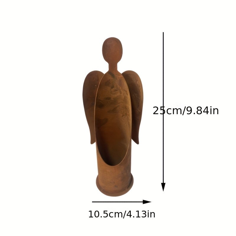 A Rusty Candle Holder Decoration For Christmas, Featuring A Metal Design With A Built-in Candle Holder. In The Christmas Living Room, Festive Scenes, Or Home Display Areas