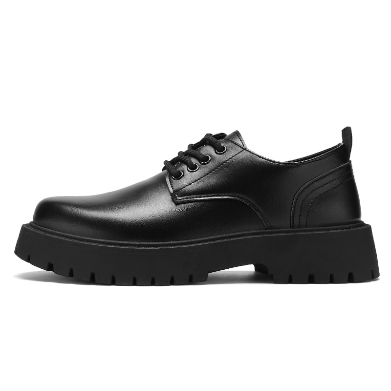 TEMU LOEIKAN Chaussures Traditionnelles pour Hommes Style à Lacets, Coupe Rondée Élégante pour Améliorer du Pied, Semelle Épaisse pour un