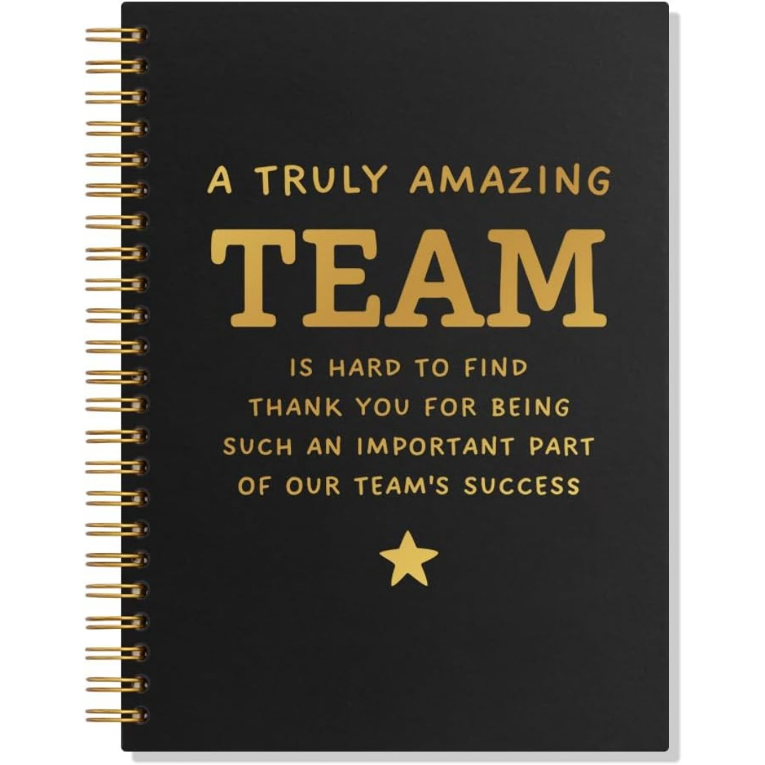 

1pc A5 Spiral Notebook, 50 Pages, Hardcover, Team Appreciation Gift, Employee , Coworker Thank You, Motivational Keepsake