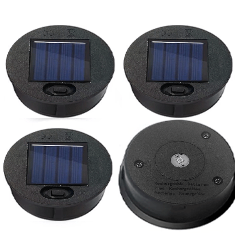 4pcs - Replacement Solar Light Parts, 6cm/2.36inch, 7cm/2.76inch, Warm White Led Solar Light Replacement , Suitable For Outdoor Diy Hanging Lights