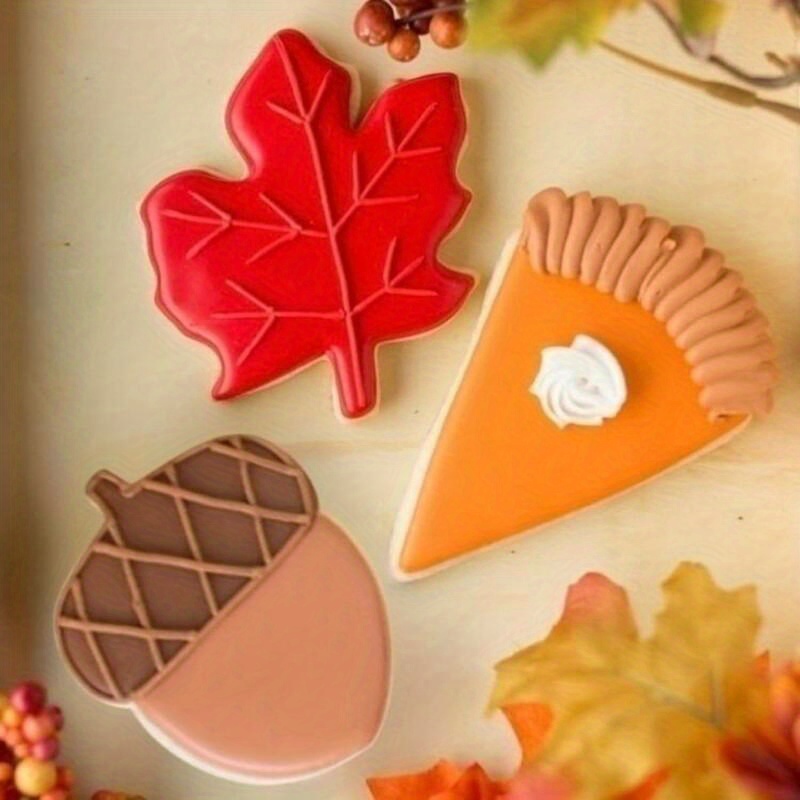 6pcs thanksgiving stainless steel cookie mold cake baking diy tool set   thanksgiving Product details 2