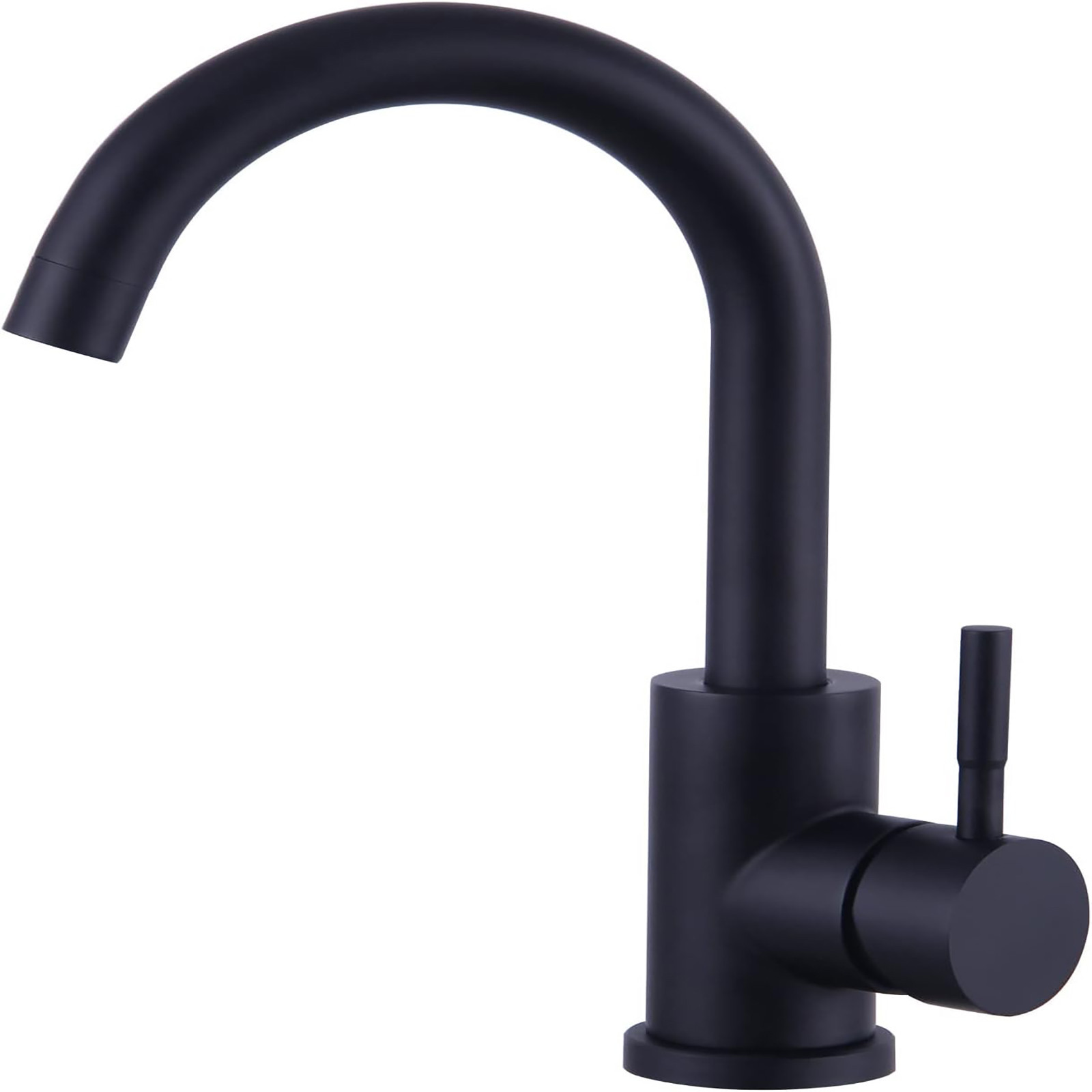 Image of Bathroom Tap Washbasin Tap Washbasin, Tap 360° Rotatable Tap Stainless Steel Mixer Tap Hot And Cold Water Tap, Washbasin Tap For Bathroom, Toilet, Kitchen Sink (brushed/matt Black)