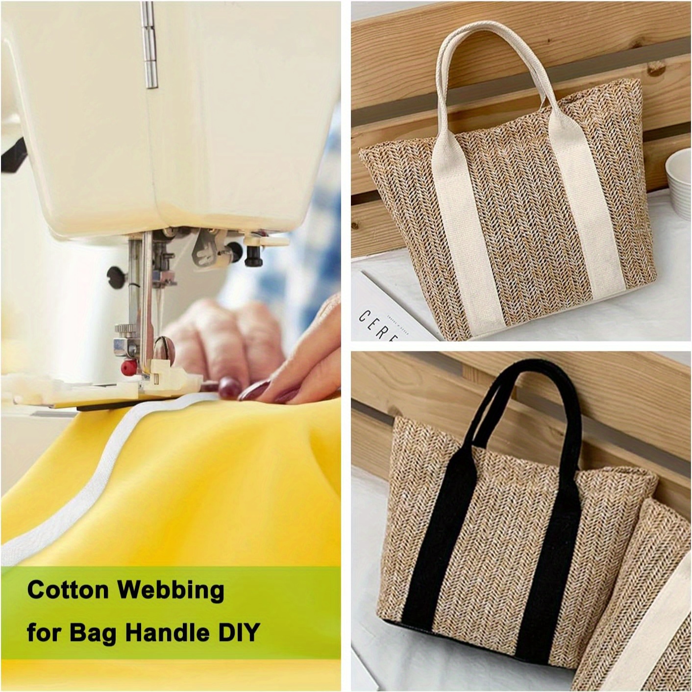 bag handles cotton webbing straps for bags