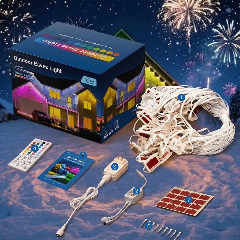 TEMU 50/100/200/300/400/500ft Ip65 Rgb Smart Led Lights, Supporting App And Remote Control Operation. For Parties, Valentine's Day Decoration, Garden